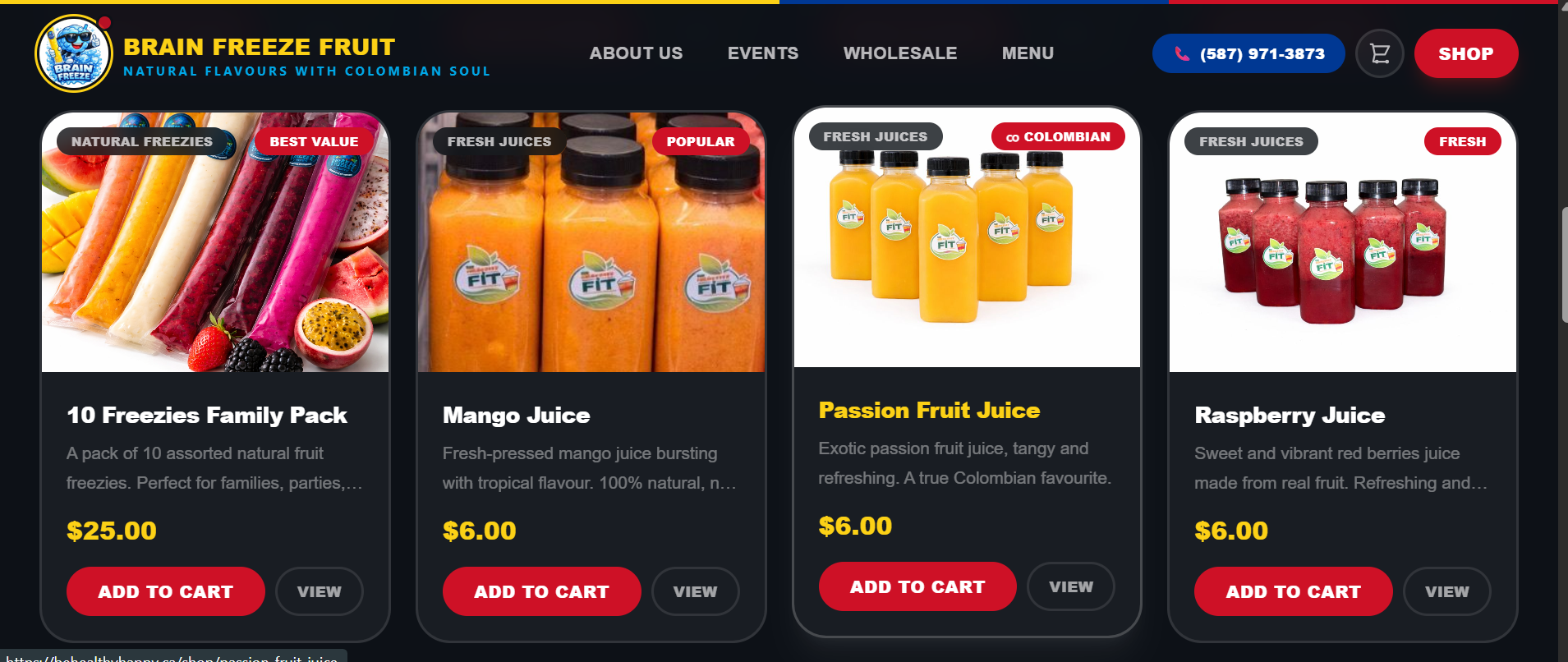 Brain Freeze Fruit