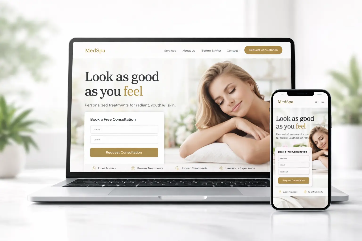 Medical spa consultation and rebooking system