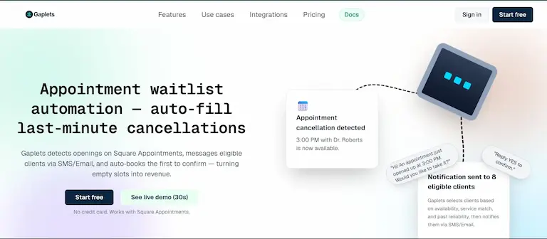 Gaplets SaaS platform